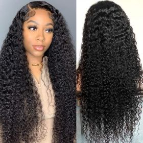 13x4 Lace Frontal Human Hair Wig,Natural Color,Deep Wave,150 Density (Option: 20 inch)